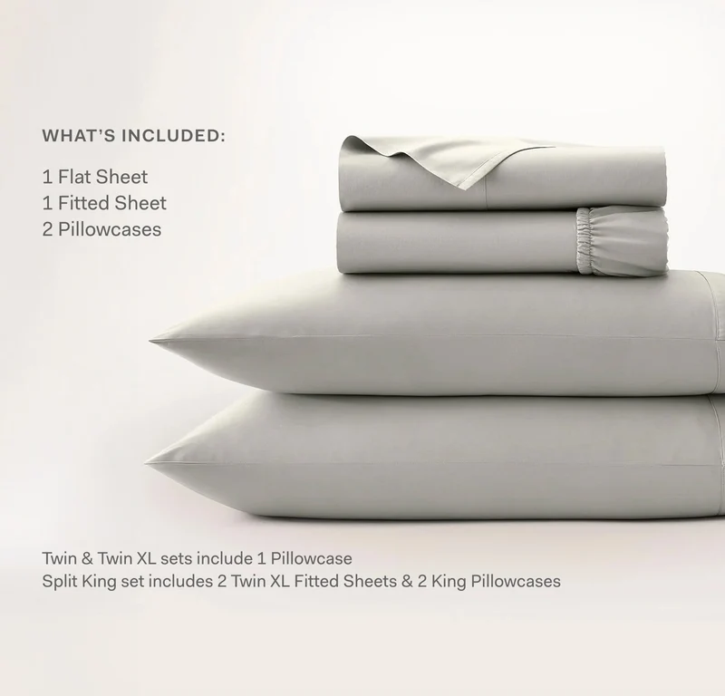 Percale Hemmed Sheet Set - Hydrangea