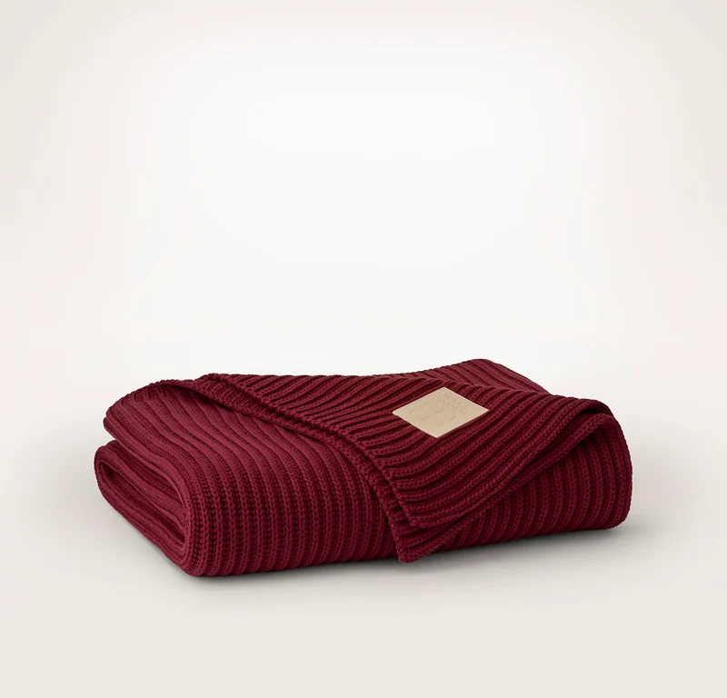 Sunday Knit Throw Blanket - Holly