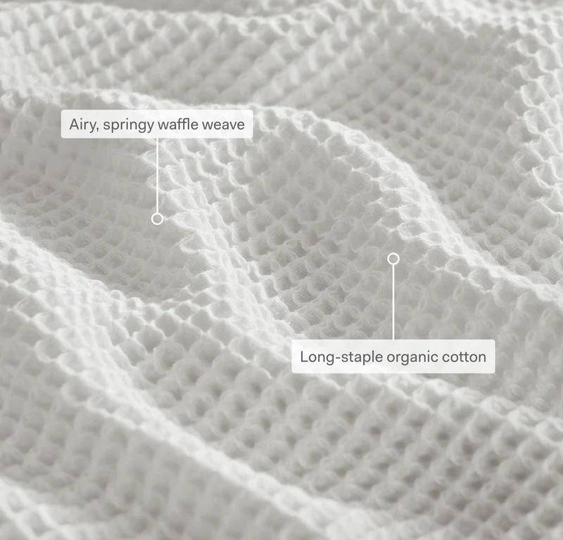 Waffle Bed Blanket - Buttercup