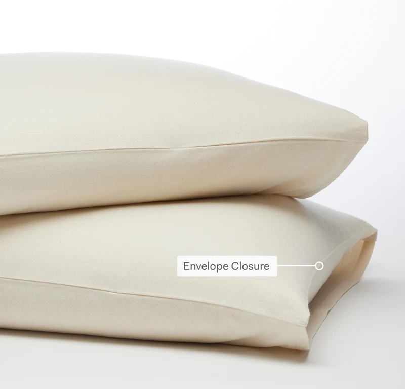 Flannel Pillowcase Set - Heathered Grey