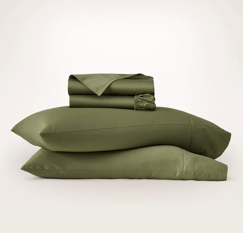 Signature Hemmed Sheet Set - Olivine