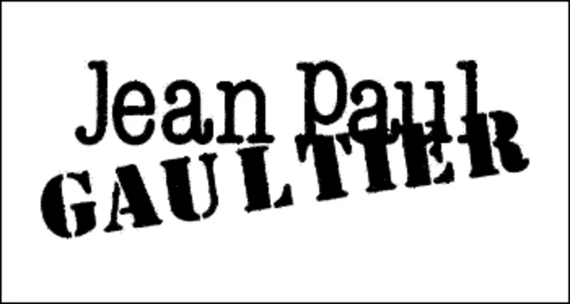 Jean Paul Gaultier Luxus Designer Damen Regenschirm in schwarz im Marine-Look mit roten Streifen - Luxury Edition