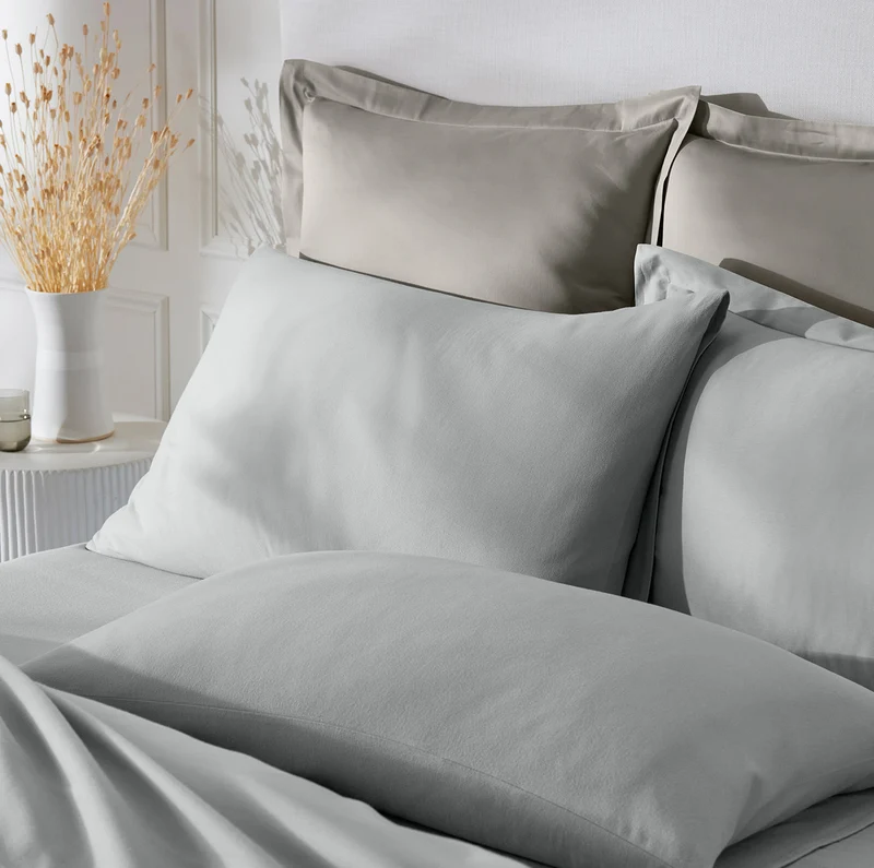 Flannel Pillowcase Set - Shore