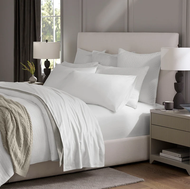 Flannel Pillowcase Set - White
