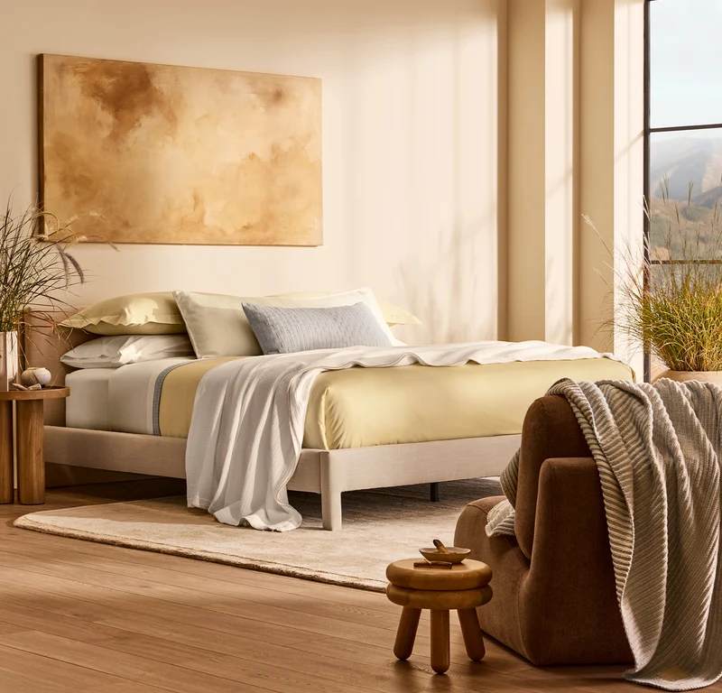 Cooling Bed Blanket - White/Honey Picot - Dream