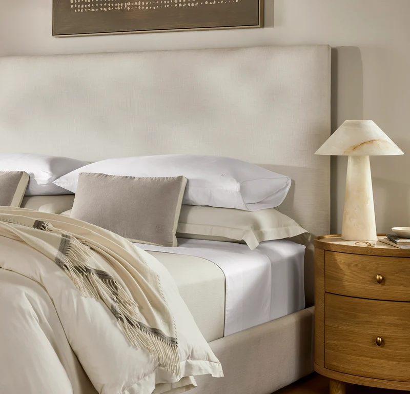 Ligne Velvet Pillow Cover (Petite Lumbar) - Oak/Cream