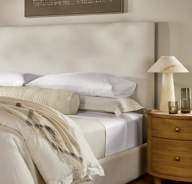 Fluted Pillow Cover (Bolster) - Oak