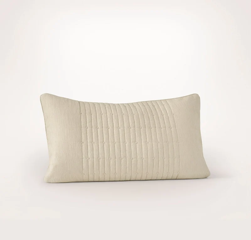 Fluted Pillow Cover (Petite Lumbar) - Oak