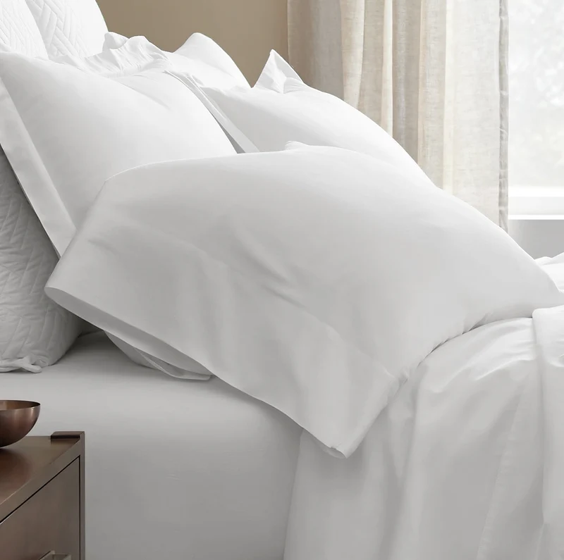 Signature Hemmed Pillowcase Set - White (Personalized)