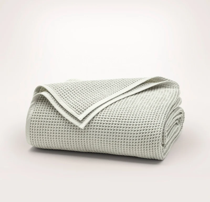 Waffle Bed Blanket - Meadow