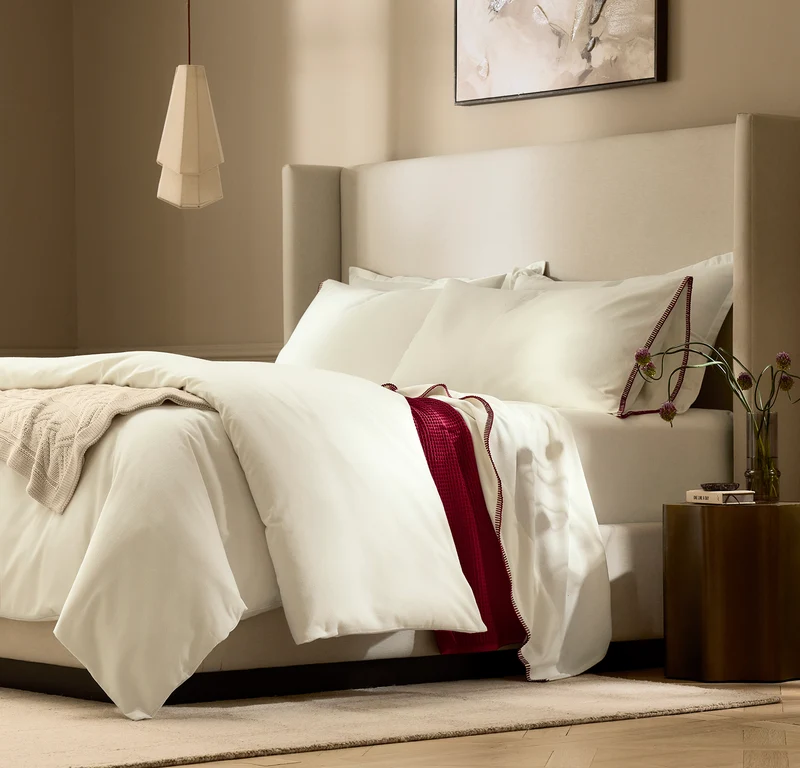 Waffle Bed Blanket - Holly