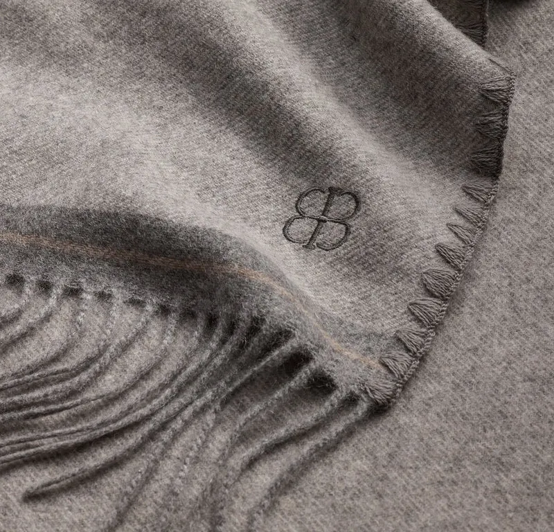 Reserve Maison Cashmere Throw Blanket - Heathered Charcoal
