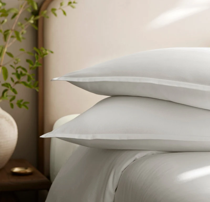 Flannel Duvet Set - White