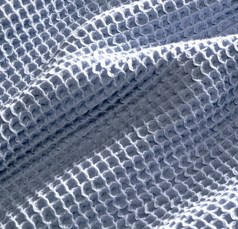 Waffle Bed Blanket - Hydrangea