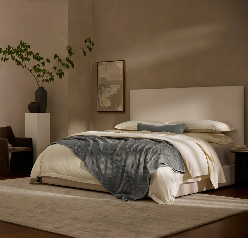 Waffle Bed Blanket - Stone