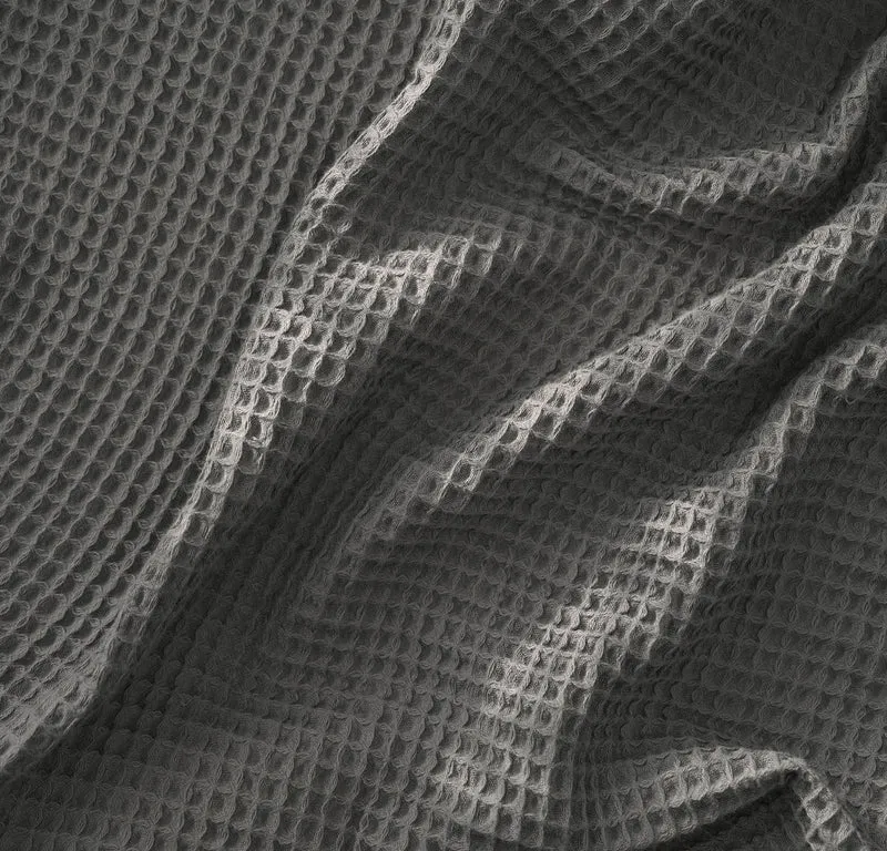 Waffle Bed Blanket - Stone