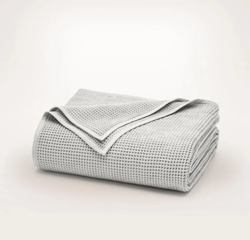 Waffle Bed Blanket - Mist
