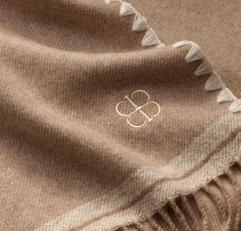 Reserve Maison Cashmere Throw Blanket - Heathered Twig