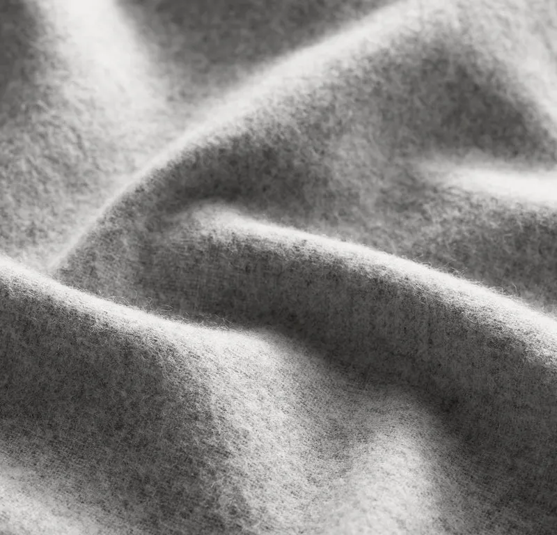 Flannel Fabric Swatch - Heathered Grey