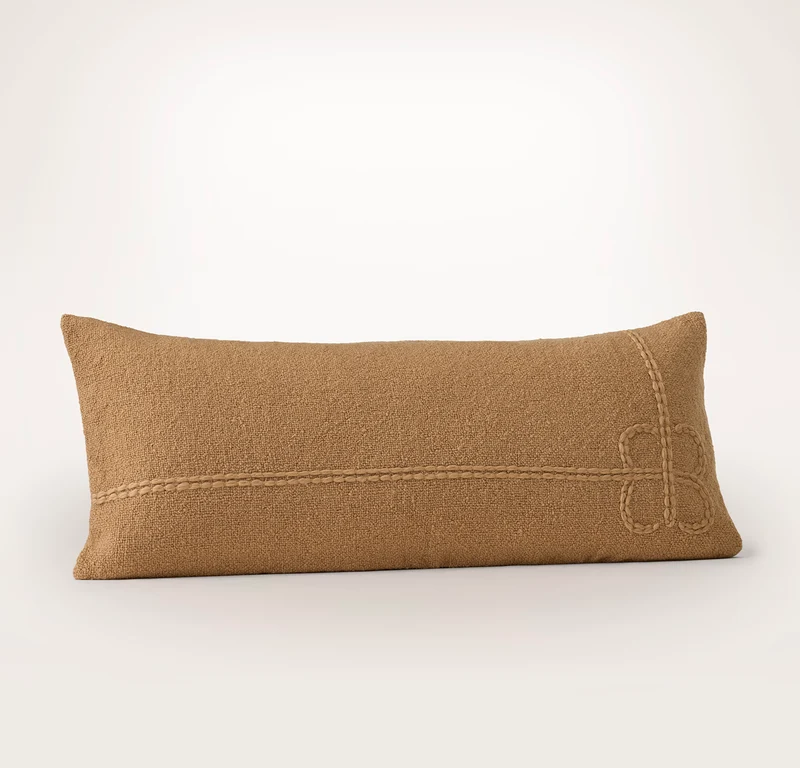Petite Bouclé Pillow Cover - Camel