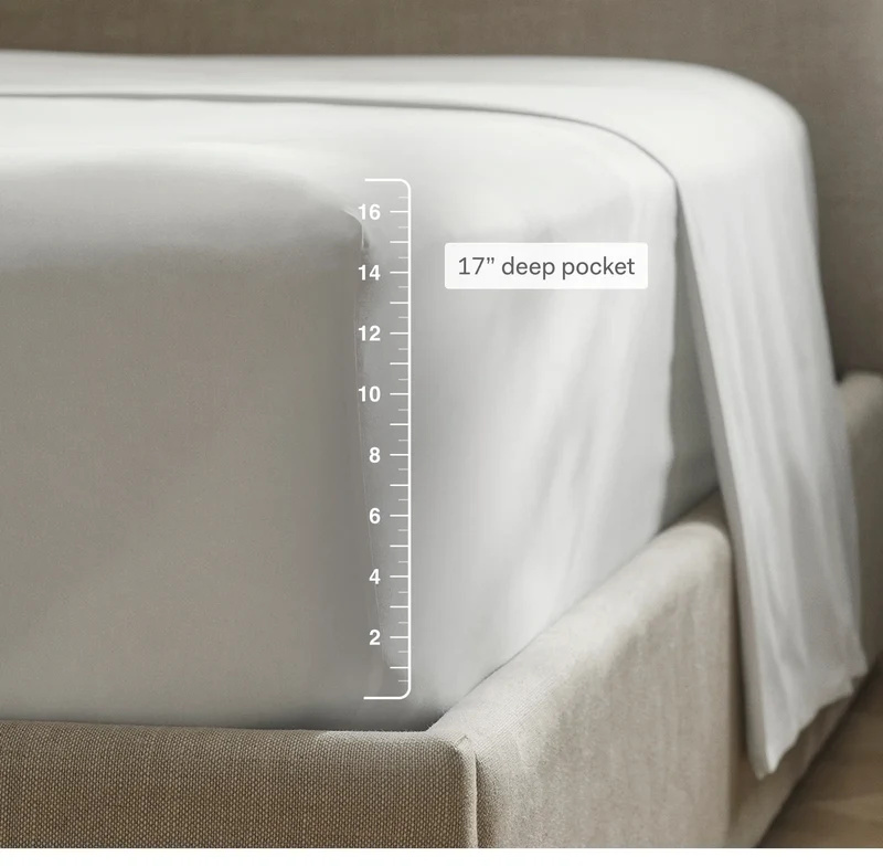 Percale Hemmed Sheet Set - Deep Walnut