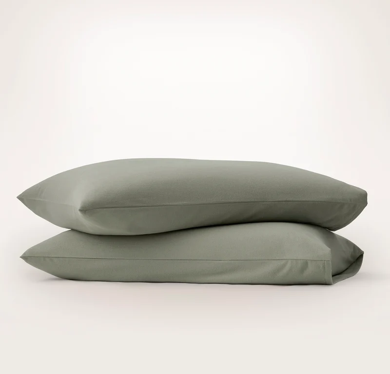 Flannel Pillowcase Set - Sageleaf