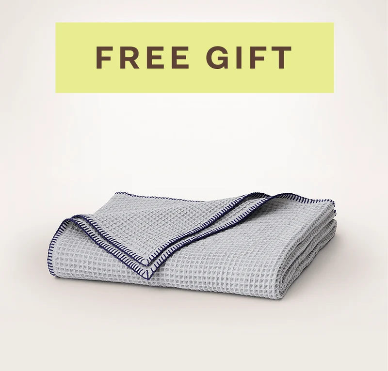 FREE Waffle Whipstitch Throw or Aran Knit Throw - Waffle Whipstitch Throw Blanket - Shore/Coastal Navy