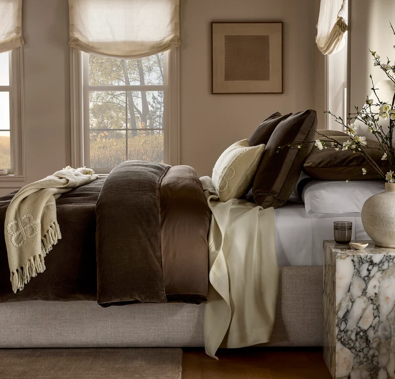 Petite Bouclé Throw Blanket - Cream