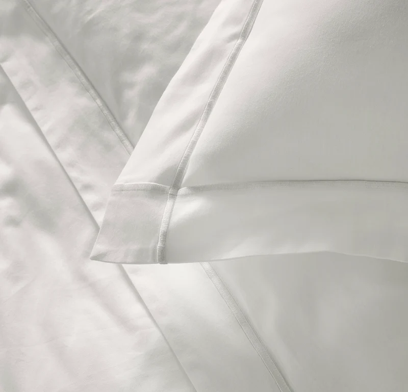 Percale Embellished Duvet Set - White/White Embroidered