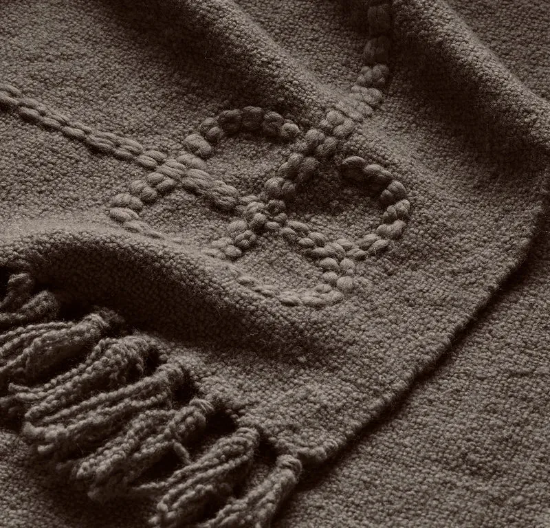 Petite Bouclé Throw Blanket - Deep Walnut