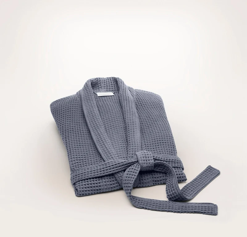 Men's Waffle Robe - Mineral