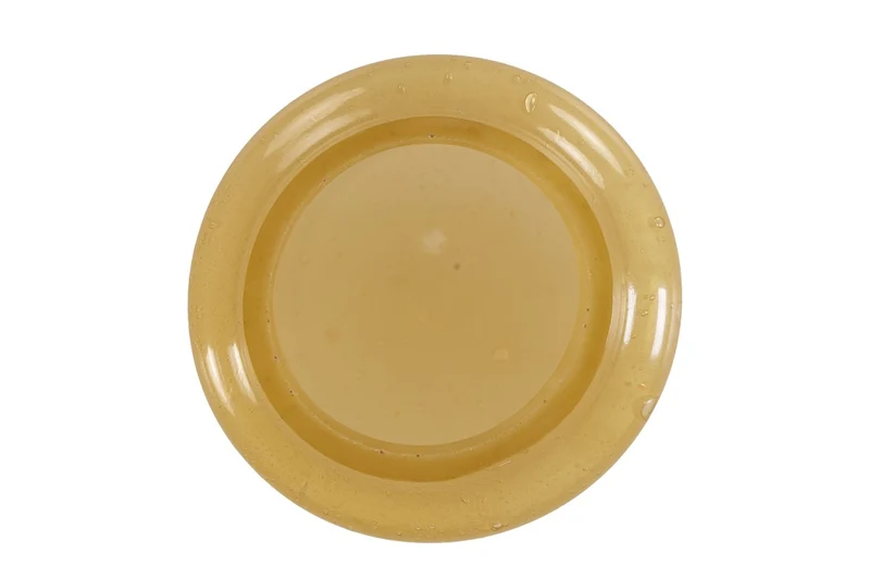 Casa Padrino Luxus Vasen 2er Set Ocker - Zwei Deko Gefäße aus durchgefärbtem Glas - Luxus Deko Accessoires