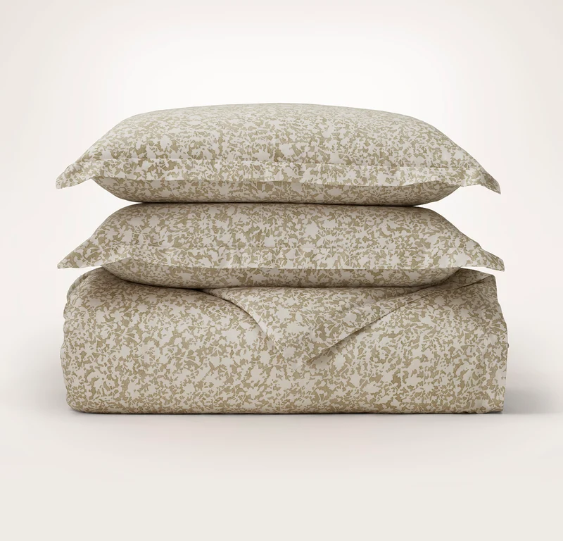 Signature Hemmed Duvet Set - Oak Garden