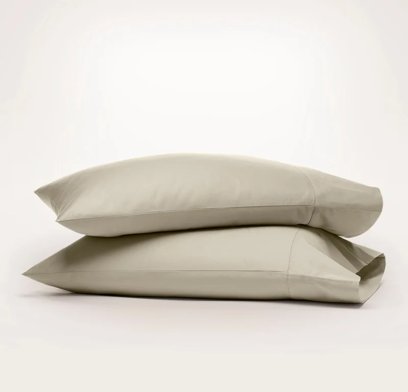 Signature Hemmed Pillowcase Set - Oak (Personalized)