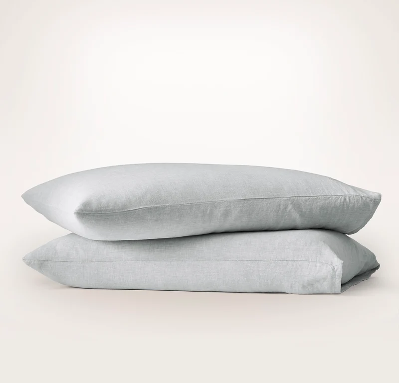 Linen Pillowcase Set - Melange Shore