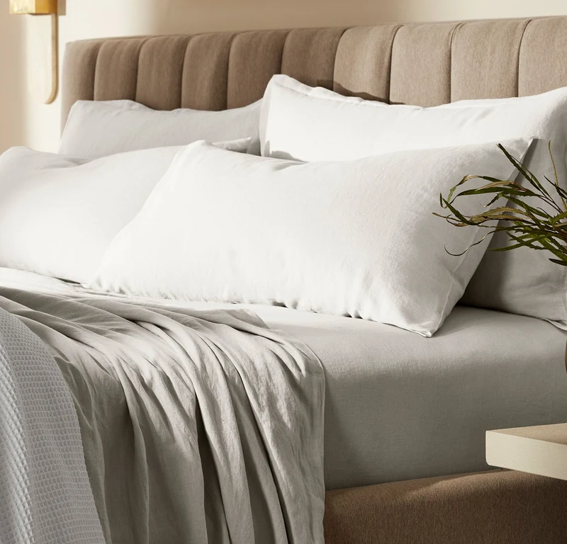 Linen Pillowcase Set - Mist