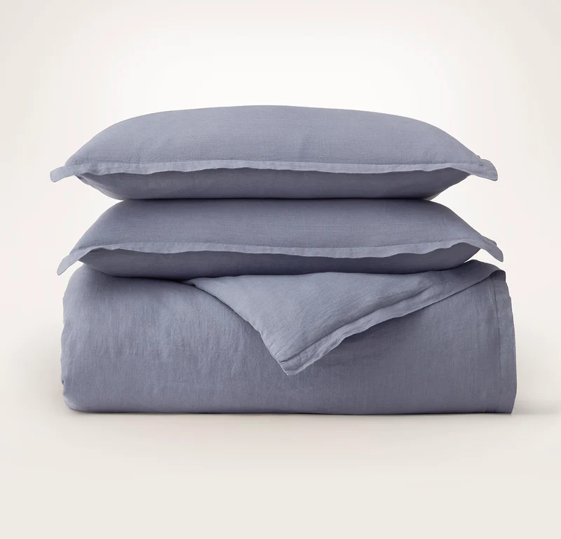 Linen Duvet Set - Melange Bay