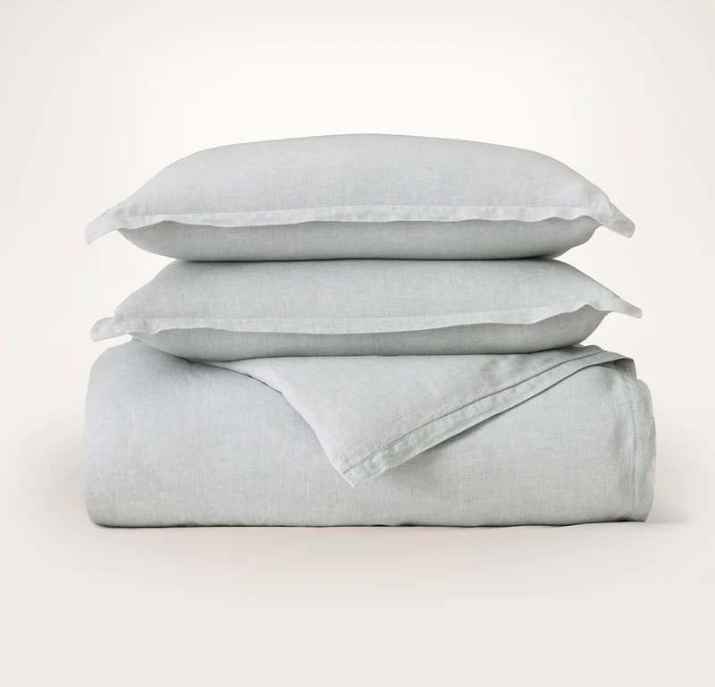 Linen Duvet Set - Melange Shore