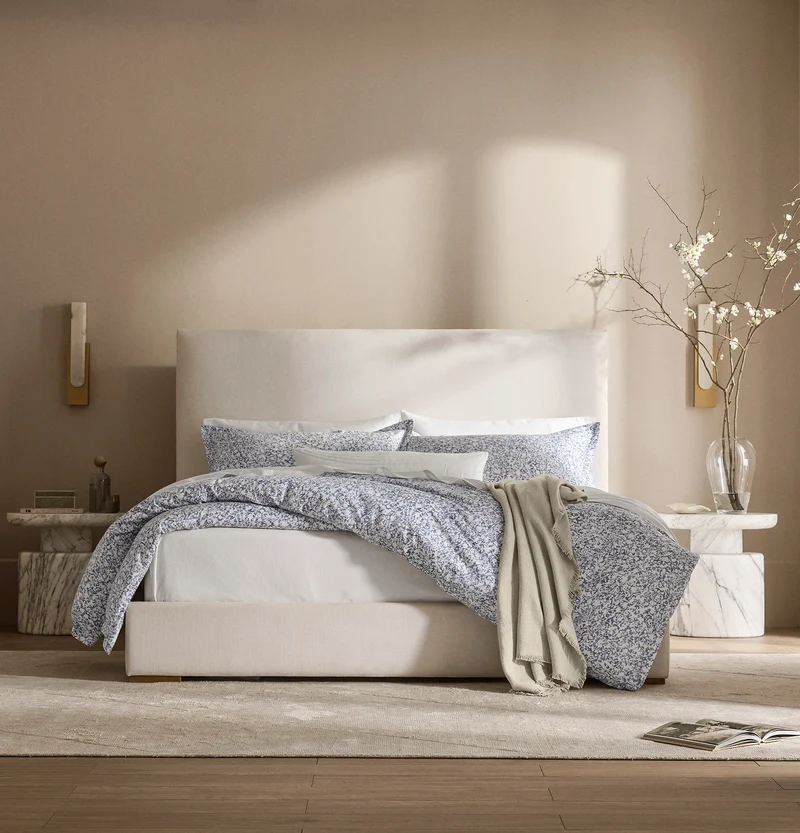 Percale Hemmed Duvet Set - Bay Garden