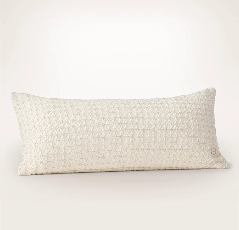 Mosaic Waffle Pillow Cover & Pillow Insert (Virtual Set)