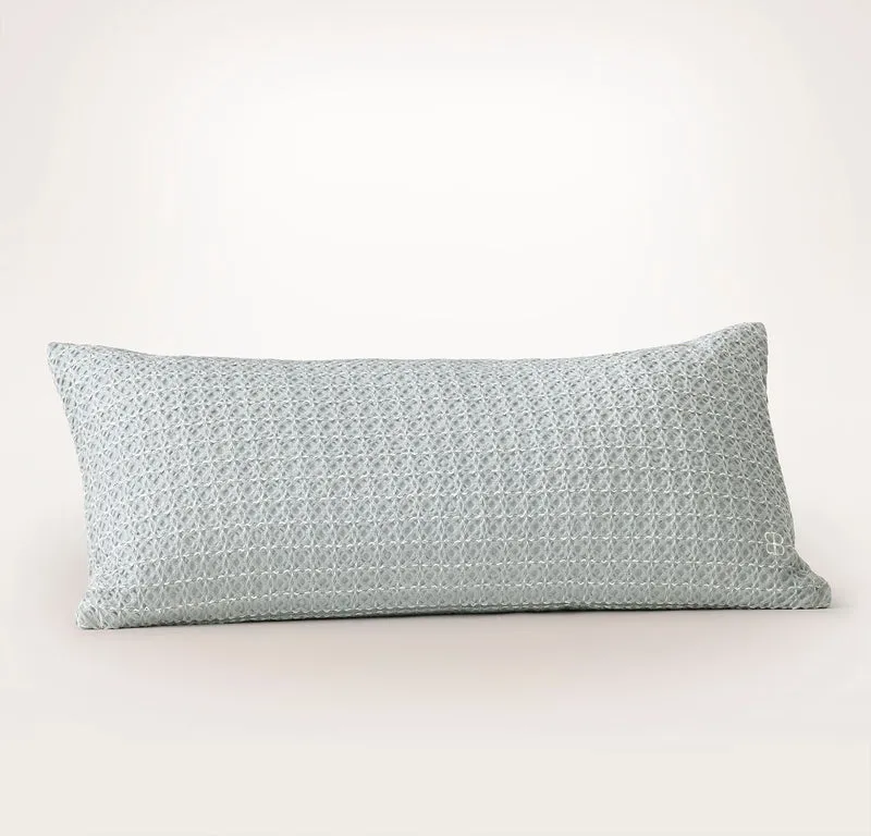 Mosaic Waffle Pillow Cover & Pillow Insert (Virtual Set)