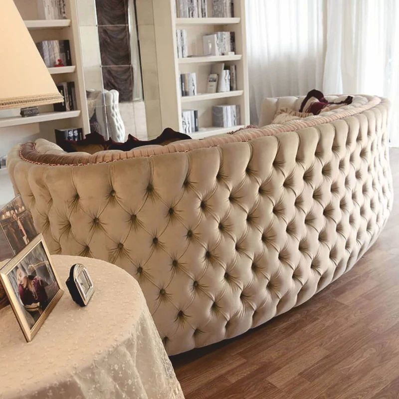 Casa Padrino Luxus Barock 2er Sofa Creme / Gold / Bordeauxrot 220 cm - Barock Hotel & Wohnzimmer Möbel - Made in Italy