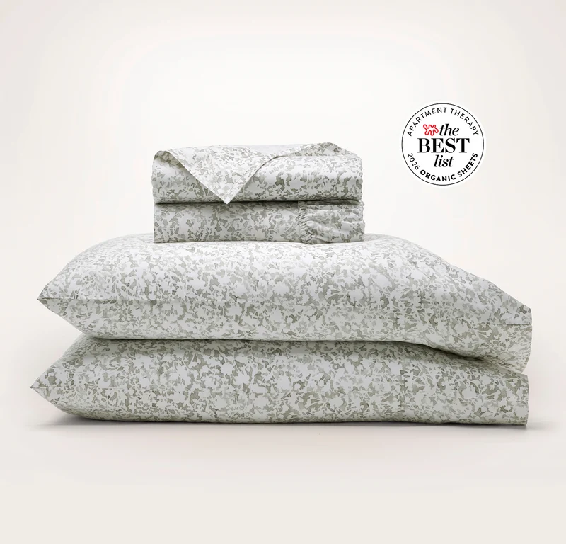 Percale Hemmed Sheet Set - Meadow Garden
