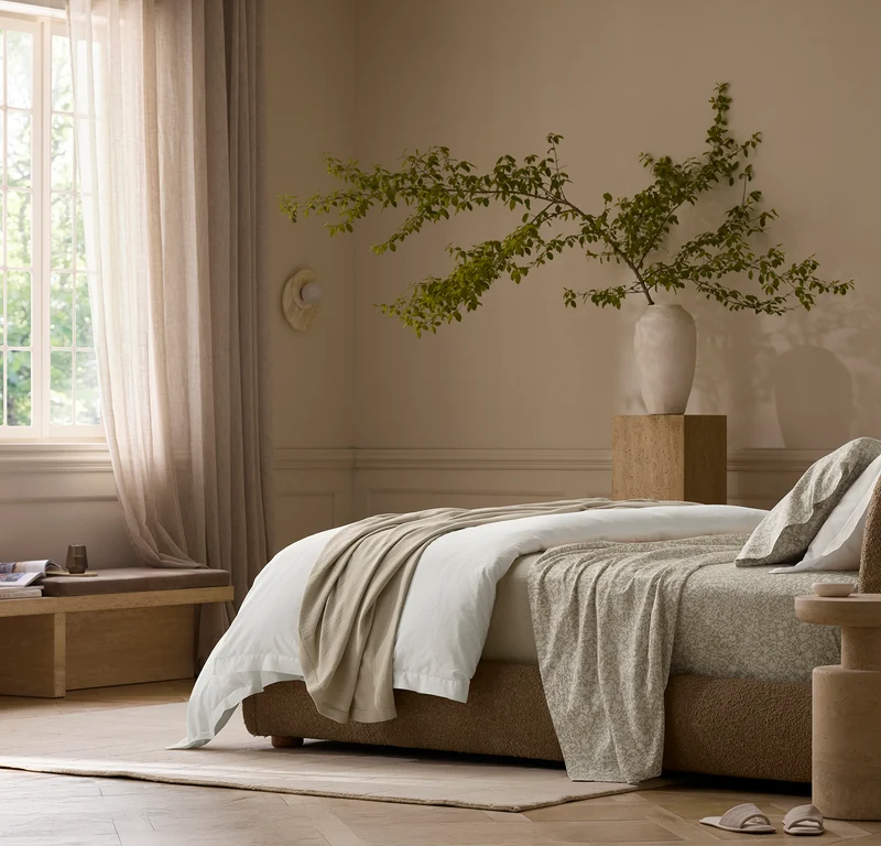 Signature Hemmed Sheet Set- Oak Garden
