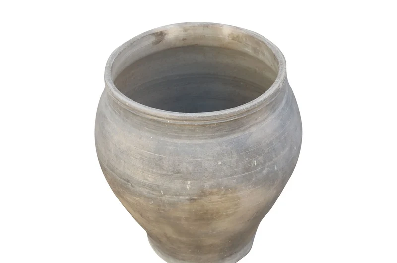 Casa Padrino Luxus Vase Terrakottafarben 52 x 52 x H. 60 cm - Große Bodenvase aus Terrakotta im Stil alter Tongefäße - Luxus Deko Accessoires