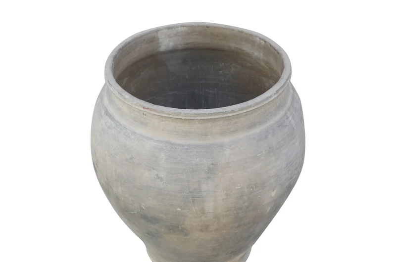 Casa Padrino Luxus Vase Terrakottafarben 52 x 52 x H. 61 cm - Große Bodenvase aus Terrakotta im Stil alter Tongefäße - Luxus Deko Accessoires
