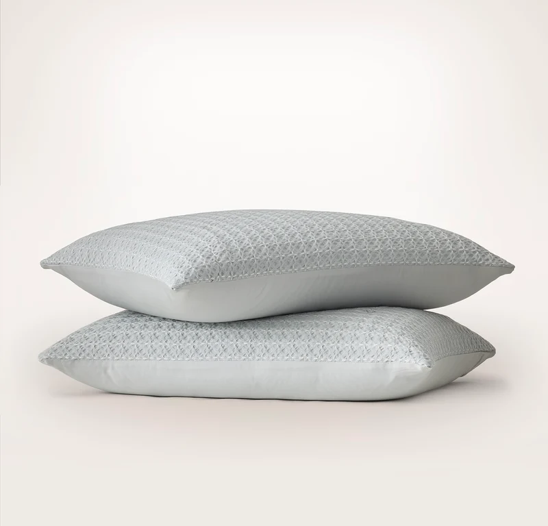 Mosaic Waffle Comforter Sham Set - Shore/Cream
