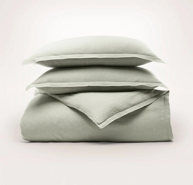Linen Duvet Set - Sageleaf