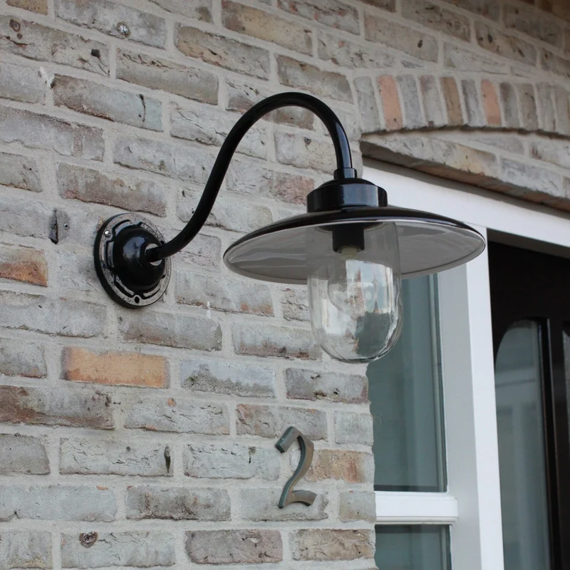 Casa Padrino Jugendstil Außenwandleuchte 31 x 54 x H. 35 cm - Verschiedene Farben - Nostalgische Wetterfeste Außenleuchte