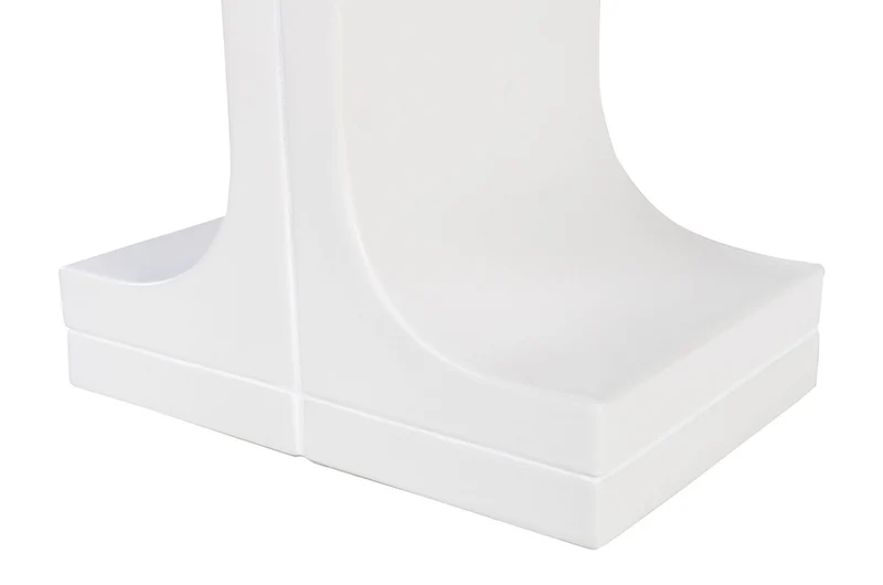 Casa Padrino Luxus Beistelltisch Cremeweiß 50 x 40 x H. 46 cm - Handgefertigter Keramik Beistelltisch mit Platte aus strukturiertem Klarglas - Luxus Möbel